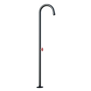 Kamalu Matte Black Stainless Steel Outdoor Shower Column