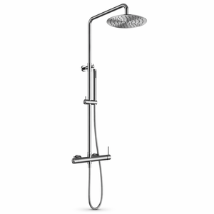 Modern Rain Shower Mixer Shower Valve Single Handle Ceramic Core Slide Bar