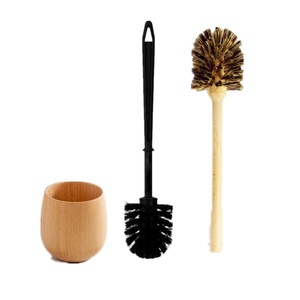 Ceramic Toilet Brush and Holder Set Wall Mounted Eco-Friendly 36cm