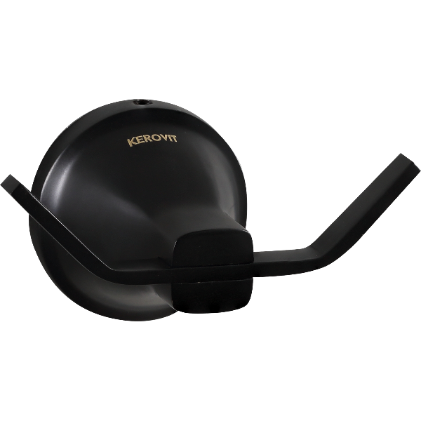 Kerovit Twin Robe Hook Matte Black KA700003-MBK