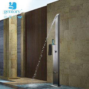 Stainless Steel Floor Stand Outdoor Shower Column