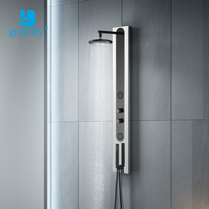 Stainless Steel Wall-Mounted Rain Spray Waterfall Shower Column