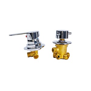 Shower Copper Water Separator Faucet Valve Shower Room Faucet Cold & Hot Water Mixing Valve