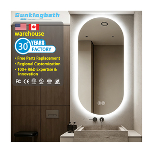 Luxury Oval Lighted Smart Bathroom Mirror