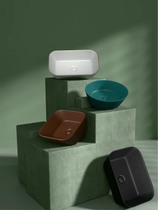 Kerovit Designer Countertop Wash Basin Collection – Aurum & Art Series