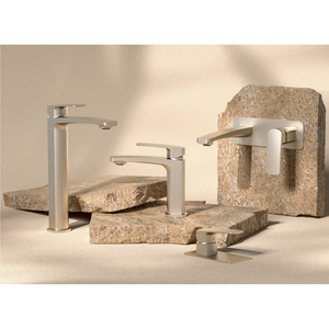 Contemporary Chrome Finish Stainless Steel Basin Mixer
