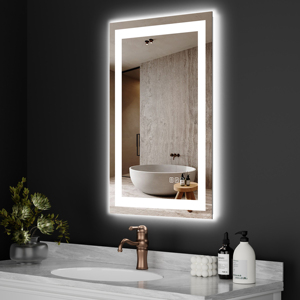 Frameless Backlit Tempered LED Bathroom Mirror